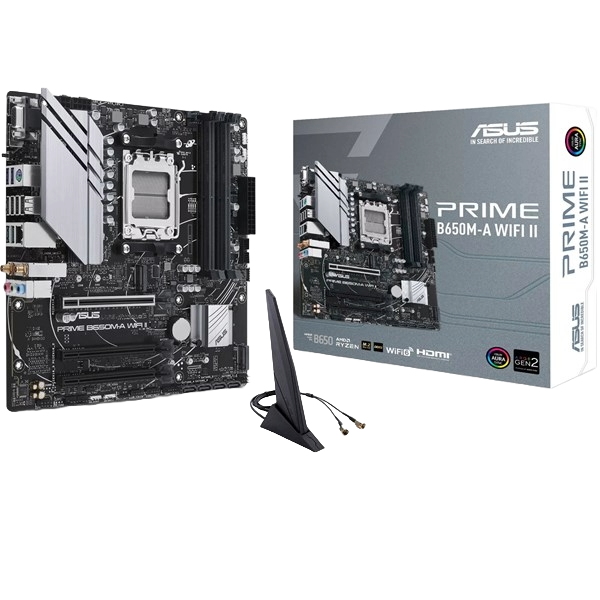 ASUS Prime B650M-A WIFI II mATX Motherboard for AMD AM5 CPUs